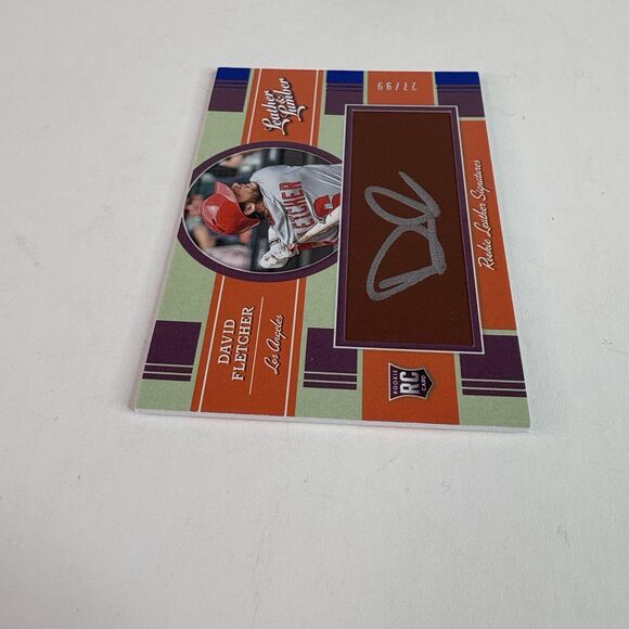 David Fletcher 2019 Leather and Lumber RC Leather Signatures #131 Auto /99 LA - Picture 4 of 4